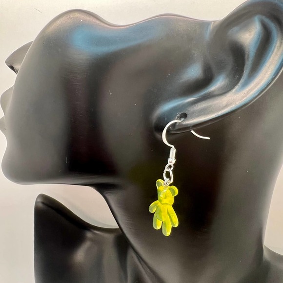 Gummy Bear Earrings - Rainbow Colors - Mini Bear Earrings - Teddy Bear Earrings - Picture 10 of 10